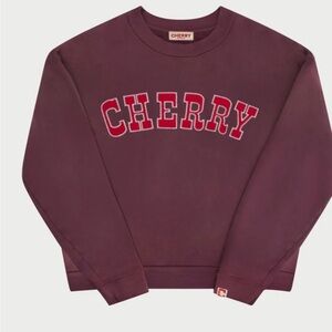 Cherry LA Women’s Burgundy Vintage Crewneck Sweater
